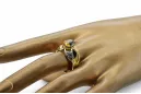 Anillo Artesanía vintage Peridoto amarillo Oro amarillo de 14 quilates vrc135y